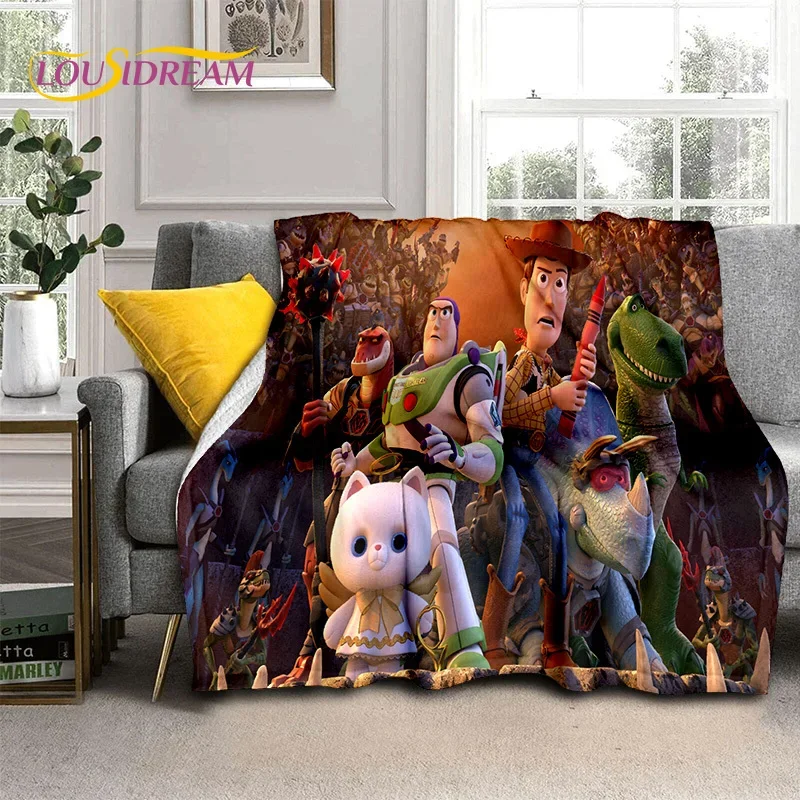 HD Toy Story Disney Cartoon Soft Flannel Blankets,Throw Blanket Comfortable Blanket for Picnic Beds Sofa Home Bedroom Kid Cover