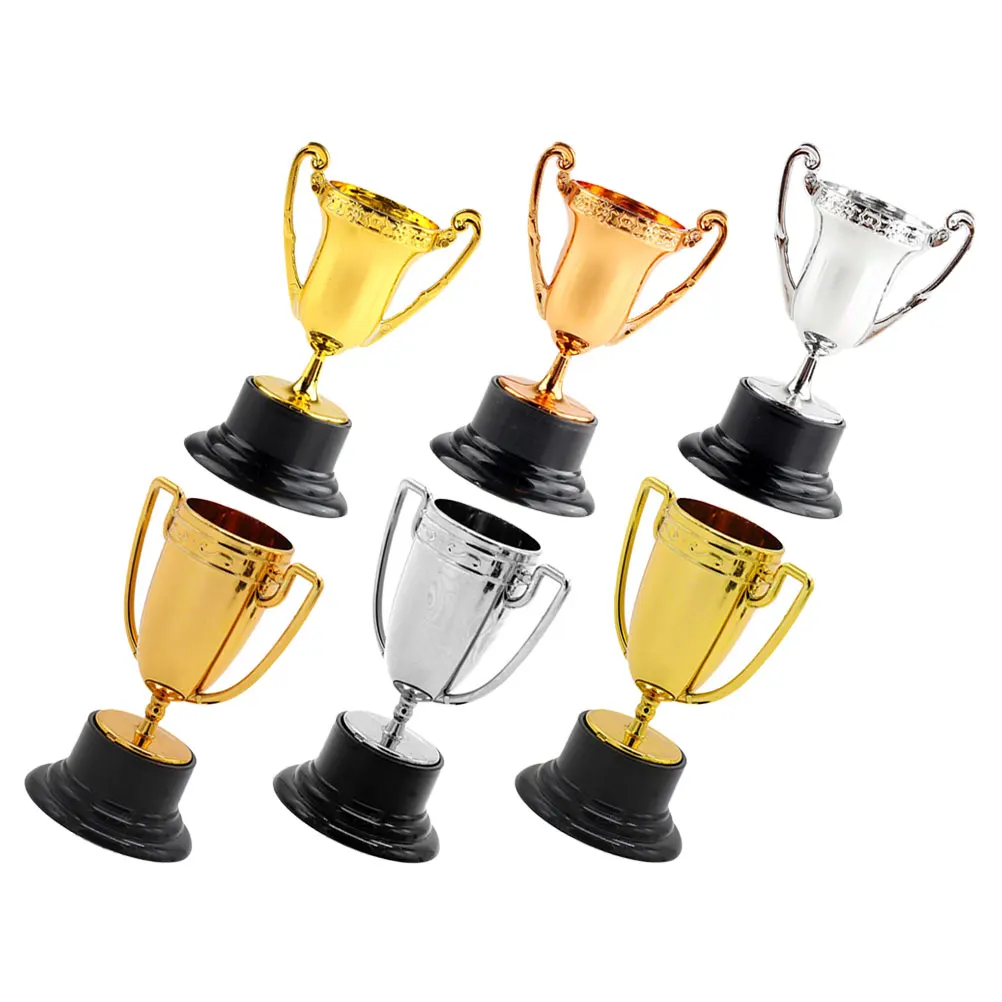 

Mini Trophies Trophy Sports Competition Decorations Gold and Silver Children Small