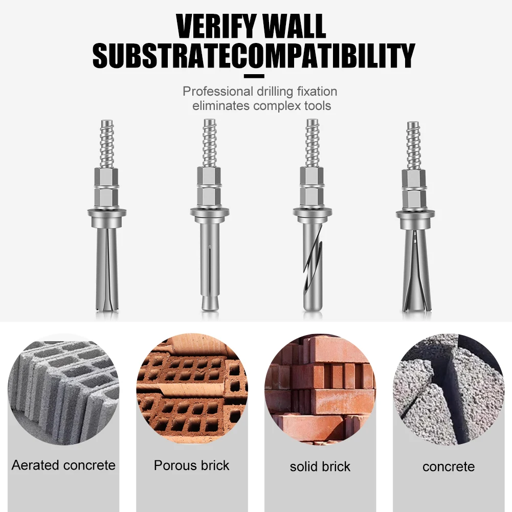 1PC Detachable Reusable Expansion Bolt Water Drill Rig Fixing Drilling Bracket And Reused In Multiple Drilling Construction