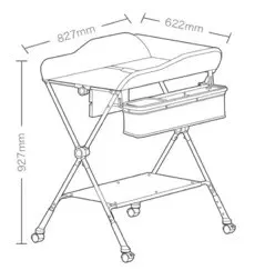 ポータブルベビーおむつ交換テーブル,ホイール付き,折りたたみ式ベビーケアステーション,2 in 1,卸売