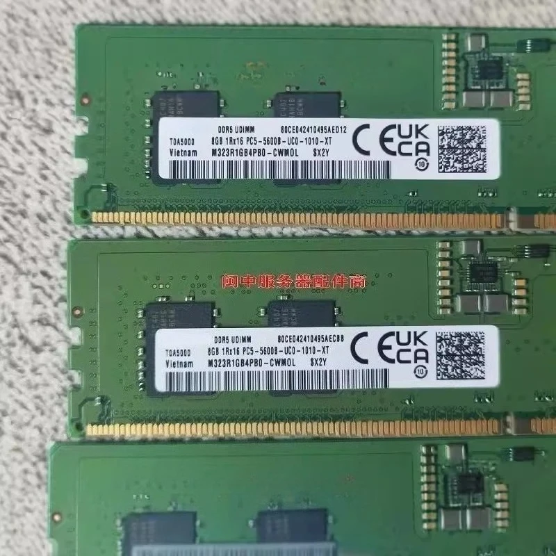 

For Samsung 8G 1RX16 PC5-5600B DDR5 M323R1GB4PB0-CWD0L/0D Desktop Memory