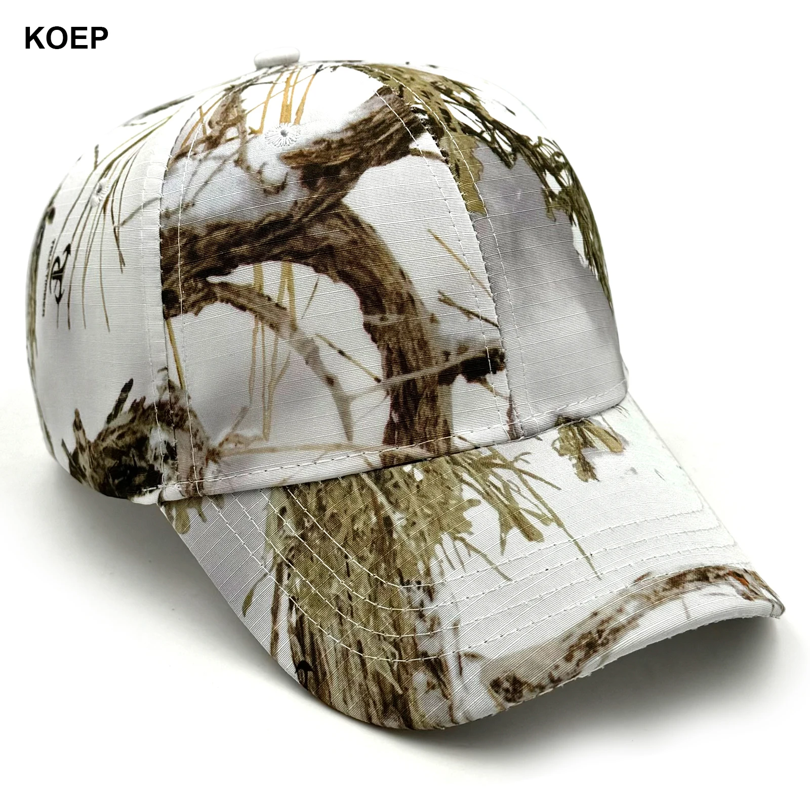 KOEP Outdoor Fishing White CAMO Caps Jungle Baseball Cap Hunting Hat Snow Camouflage Dad Snapback Hats Pine Cypress Camouflage