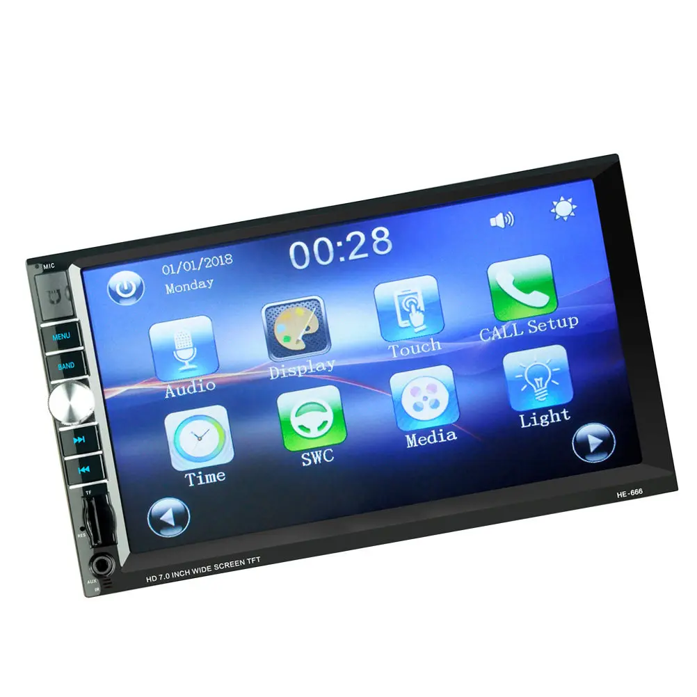 7 Inch Universal Car Mp5 Player Tft Capacitive Touch Screen Smartphone Interconnection Support Mp3 Wav Flac Rearview