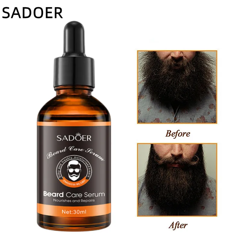 30ML Men Natural Beard Growth Oil Moisturizing Smoothing Hair Growth Tools Dashing Gentlemen Beard Oil Conditioner Beard Care