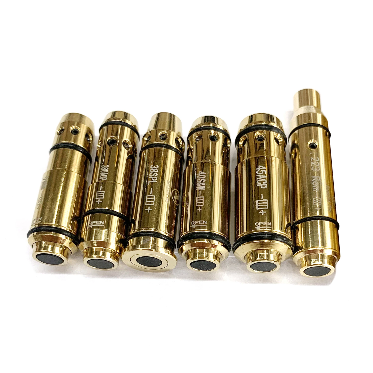 Imagem -02 - Tactical Training Laser Bullet mm Bore Sight Dry Firing Snap Caps 38spl. 380acp. 40 .45acp Caça Red Dot Alvo J10c