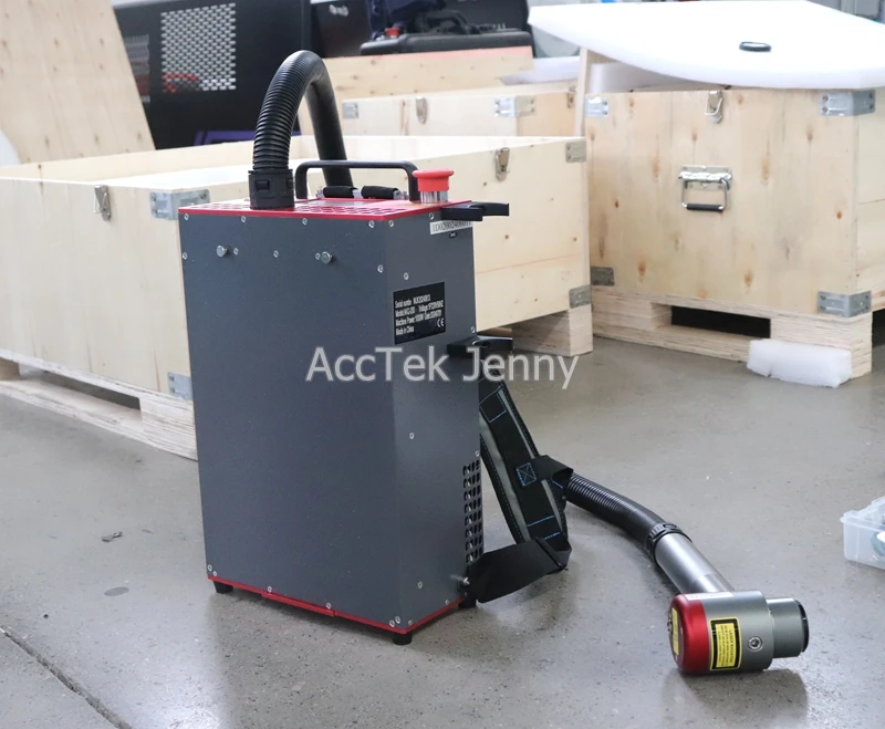 特殊モデル 200w 300w パルスレーザー 木材 金属 塗装洗浄 ミニバックパック ファイバーレーザー洗浄機 リチウム電池搭載