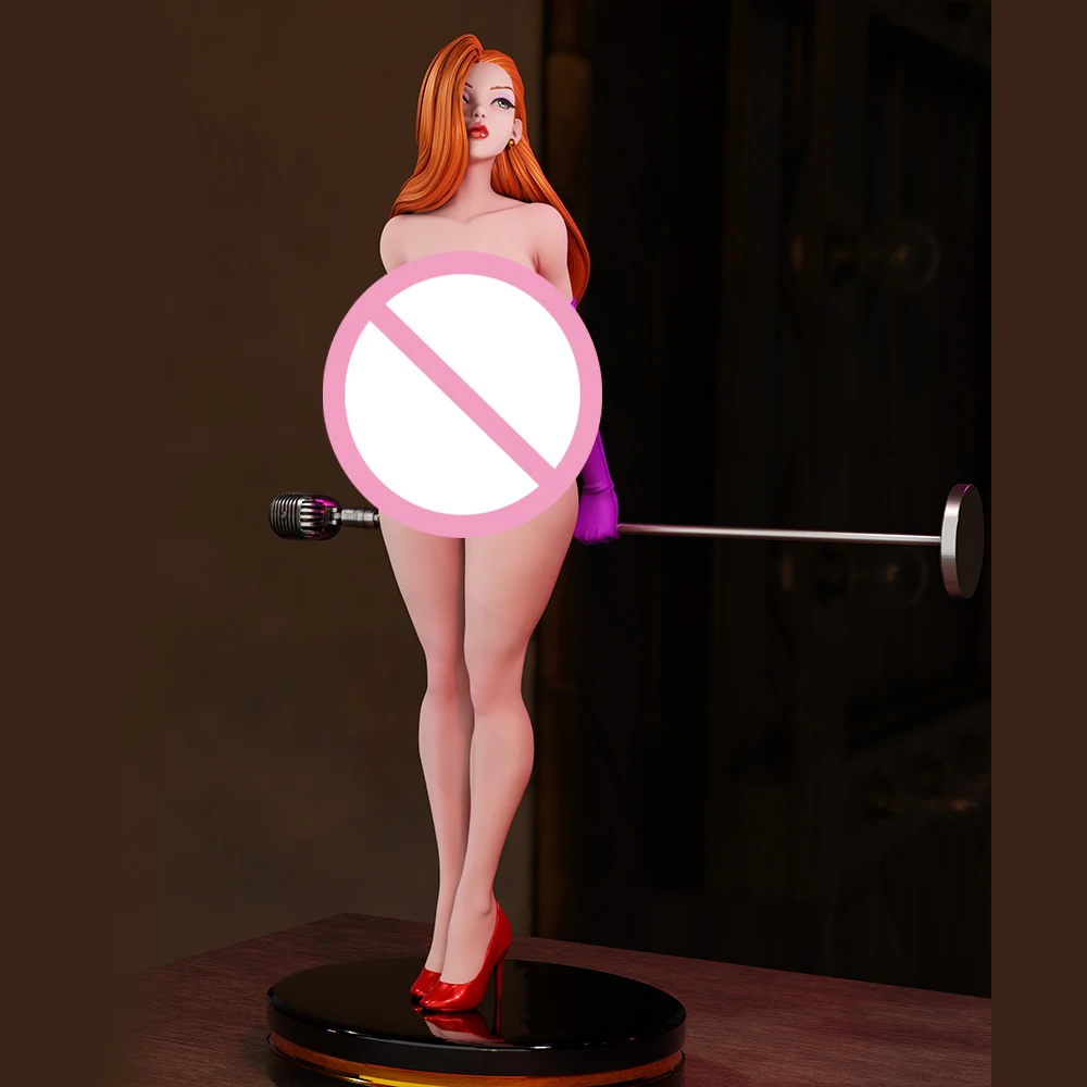 1/24 Scale NSFW Jessica Rabbit Lady Sexy Girl Resin Figure Model Kit Unassembled Unpainted DIY Collectible Miniature Hobby Toys
