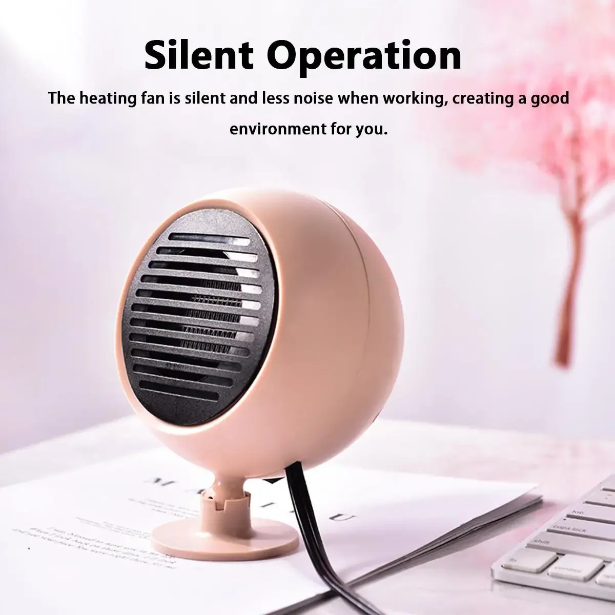 4 IN 1 Car Heater 12/24V 300W Portable 360 Adjustable Electric Heater Cooling Fan Air Purifier Windscreen Defogging Defrost