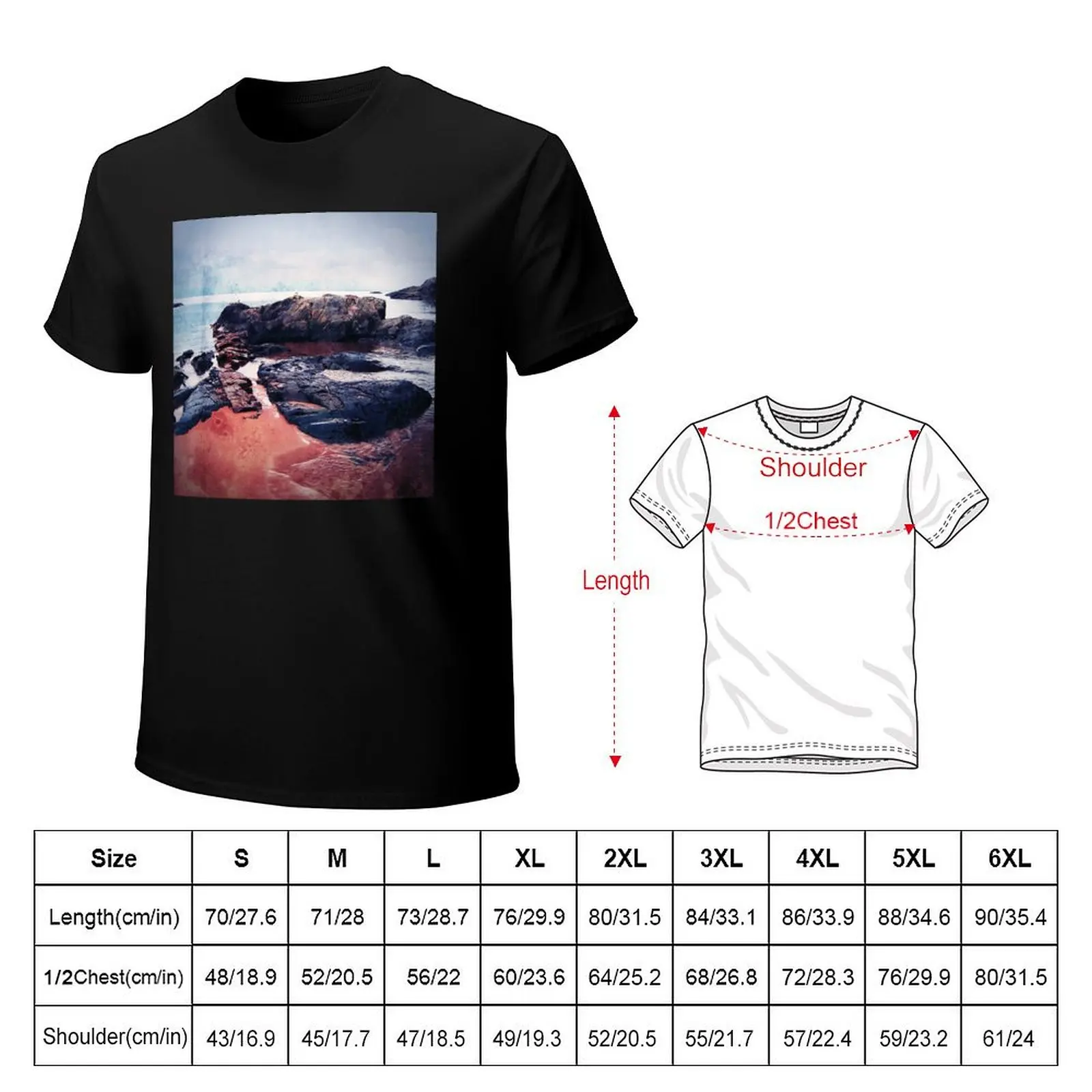 Castles In The Sand T-Shirt Basic Casual Short Sleeve Cotton Shirt