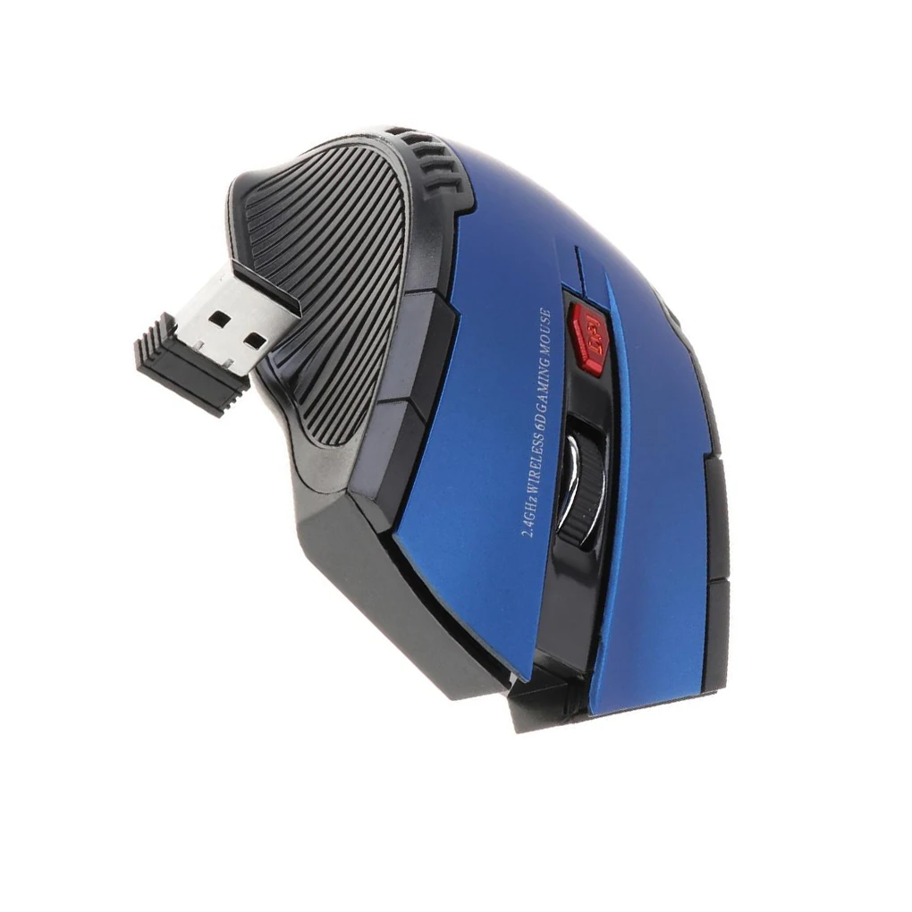 2.4GHz USB Wireless Mouse for Laptop Computer Optical Mice Scroll Blue