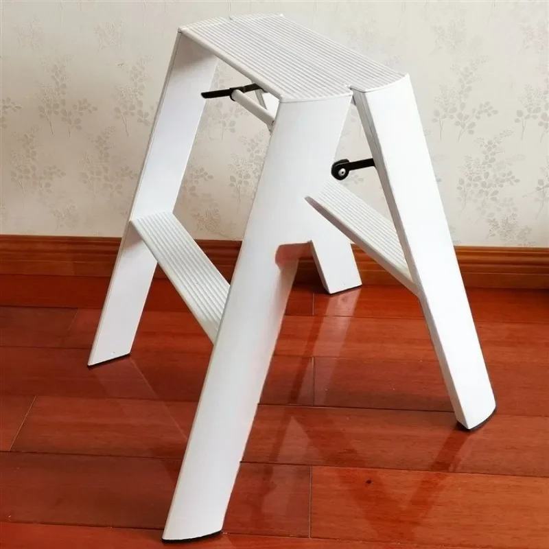 Multifunctional Folding Telescopic Herringbone Ladder 3-Step Aluminum Alloy Lightweight Adjustable Step LadderGoods in stock