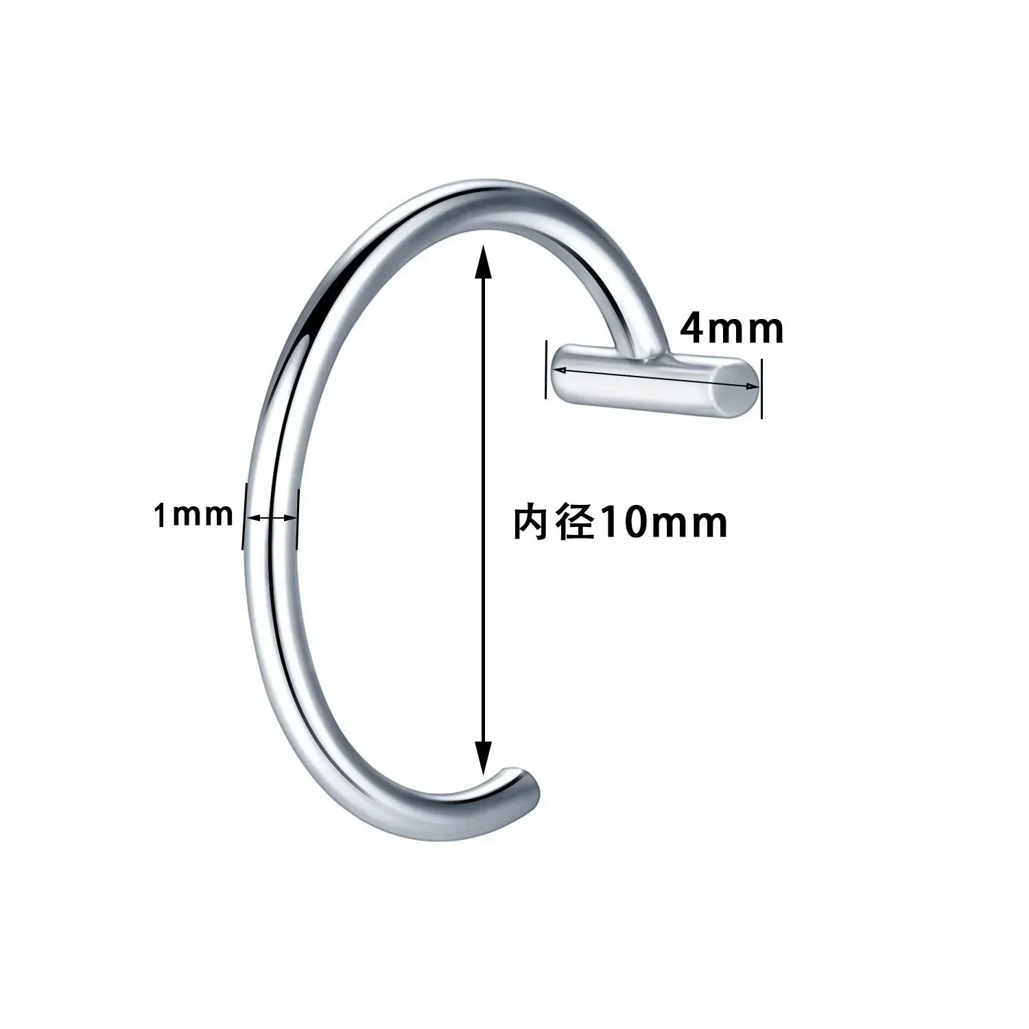 1 قطعة الفولاذ المقاوم للصدأ وهمية الأنف الدائري هوب الحاجز خواتم C كليب الشفاه الدائري القرط وهمية الأنف ثقب النساء مجوهرات للجسم غير مثقوب