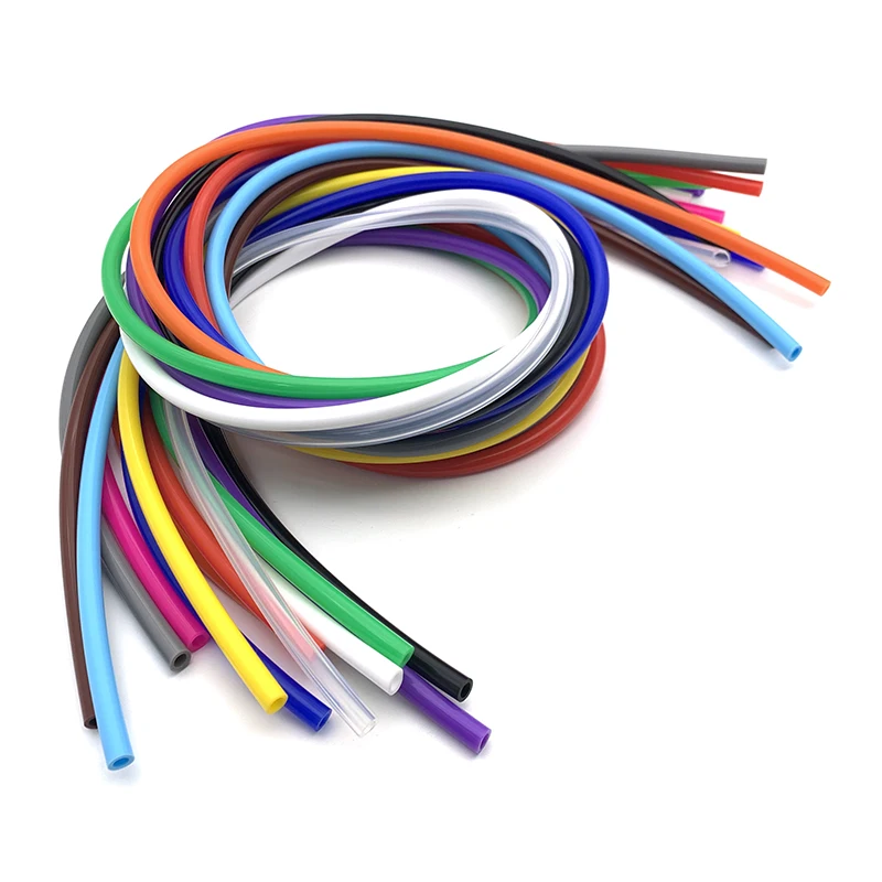 

OD 4 мм xID 2 мм нетоксичная пищевая силиконовая трубка, трубка из силикагеля, цветной резиновый мягкий шланг, разъем для воды, сантехника