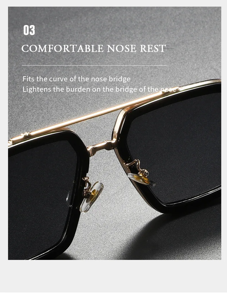 2025, neue Unisex-Sonnenbrille, vielseitiger Modetrend, Doppelstrahl-Design, Sonnenbrille, Mann und Frau, Brillen, Steam Punk, UV400-Sonnenbrille – Detail 6