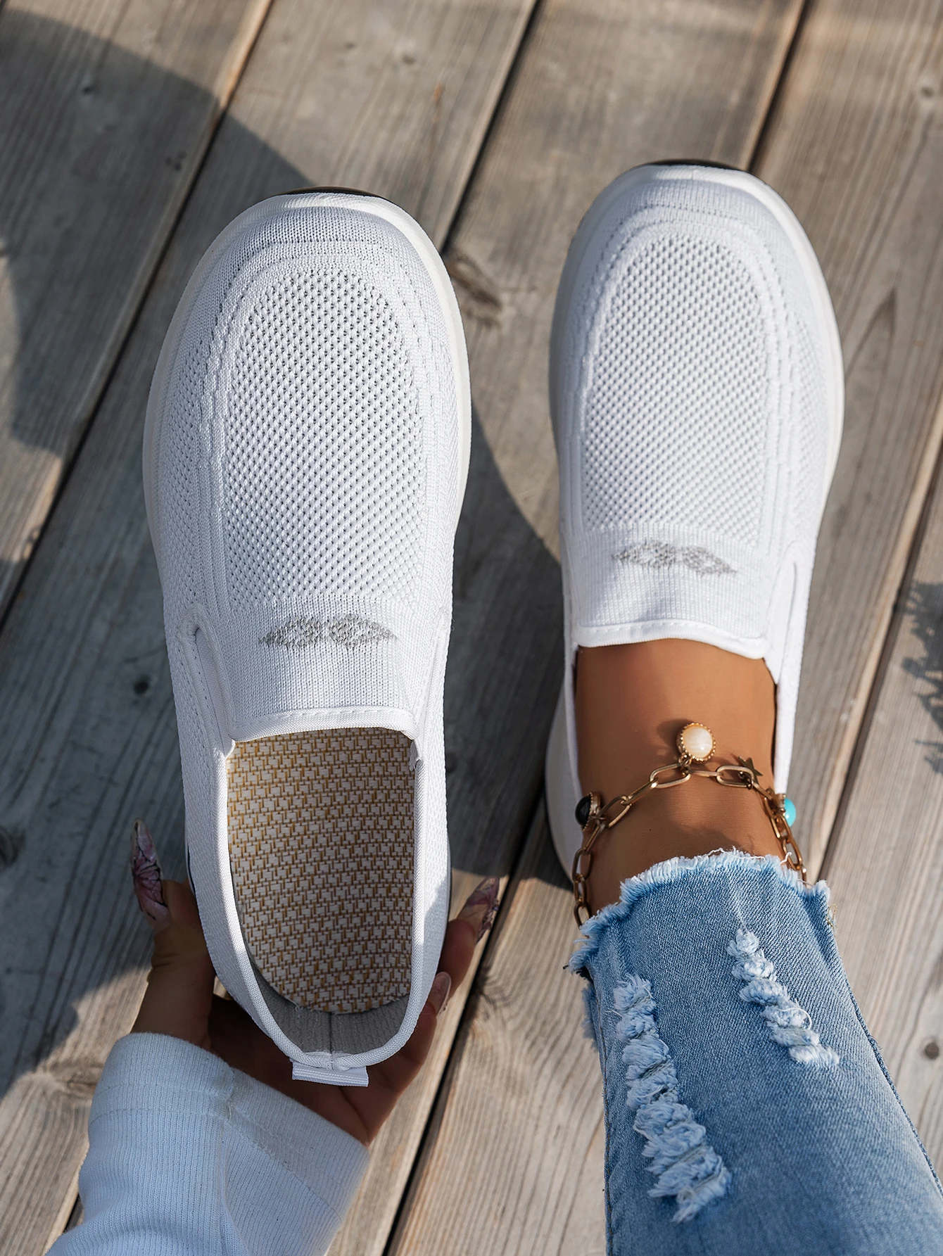 Damenschuhe, klassische Pekinger Stoffschuhe, flache Freizeitschuhe, atmungsaktive und leichte Sportschuhe, Schuhe mit kostenlosem Versand – Detail 10