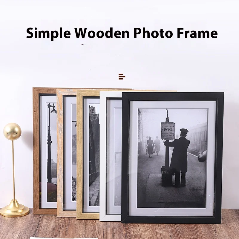 Large Wooden Picture Frame for 4K 8K Posters - A3 A4 Size Photo Frame, Premium Quality Art Frame Display Stand