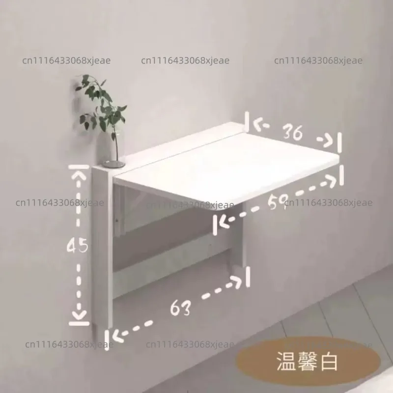 Invisible Wall-Mounted Folding Table Board Solid  Computer Desk Small Apartment Multi-Functional Wall Book Table