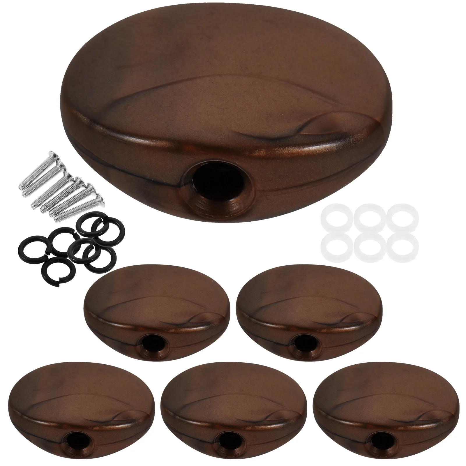

6pcs Tuning Peg Buttons Replacement Plastic Guitar Knobs Acoustic Electric Tuning Heads Durable Easy Install Guitar Parts