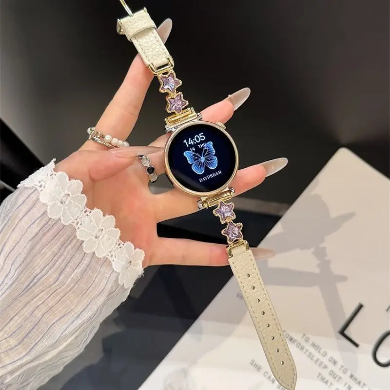 

Ремешок для часов с бриллиантовой пентаграммой и небольшим ароматом, подходит для ремешков HW Watch Fit3/Fit4 и ремешка HW Band 8/9/10NFC, ремешки ручной работы