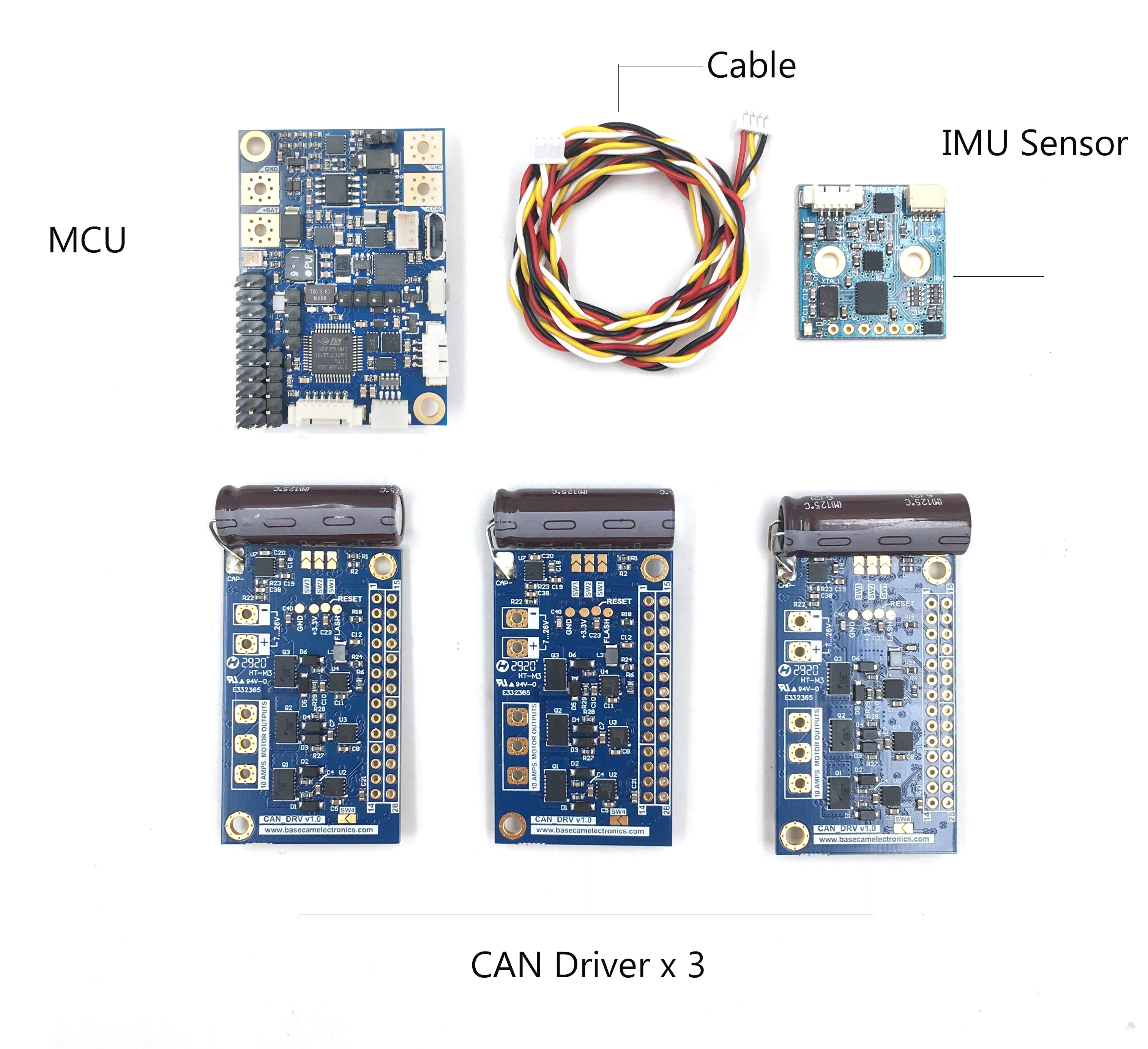 Gimbal Controller System Sensor, 3 Driver e cabo para estabilização do cardan de 3 eixos, 32 Bit