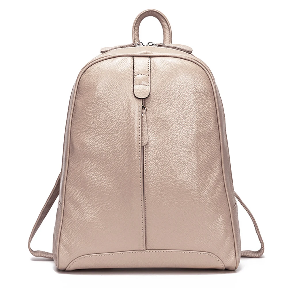 Zency Weicher, modischer Damen-Rucksack aus echtem Leder, mittelgroßer Reiserucksack, Tasche, Adrette, Laptop-Rucksack 6