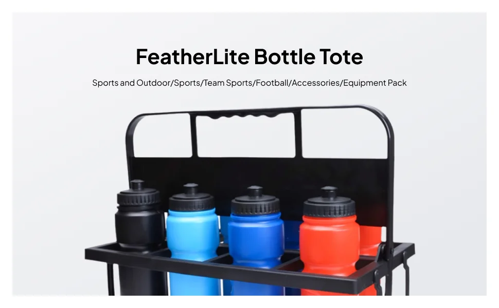 Soccers Water Bottle Carrier Countertop Shelf Free Standing Bike Baskets Beer view 3