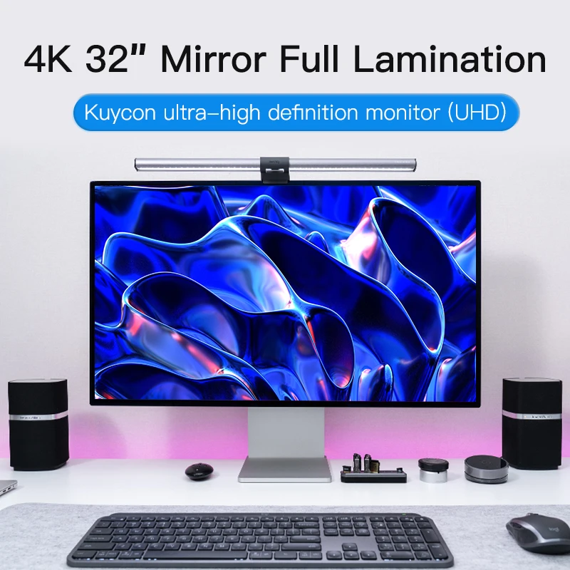Kuycon 144Hz Refresh Rate UHD Touchscreen Gaming Monitor USB Compatible Perfect For Gamers