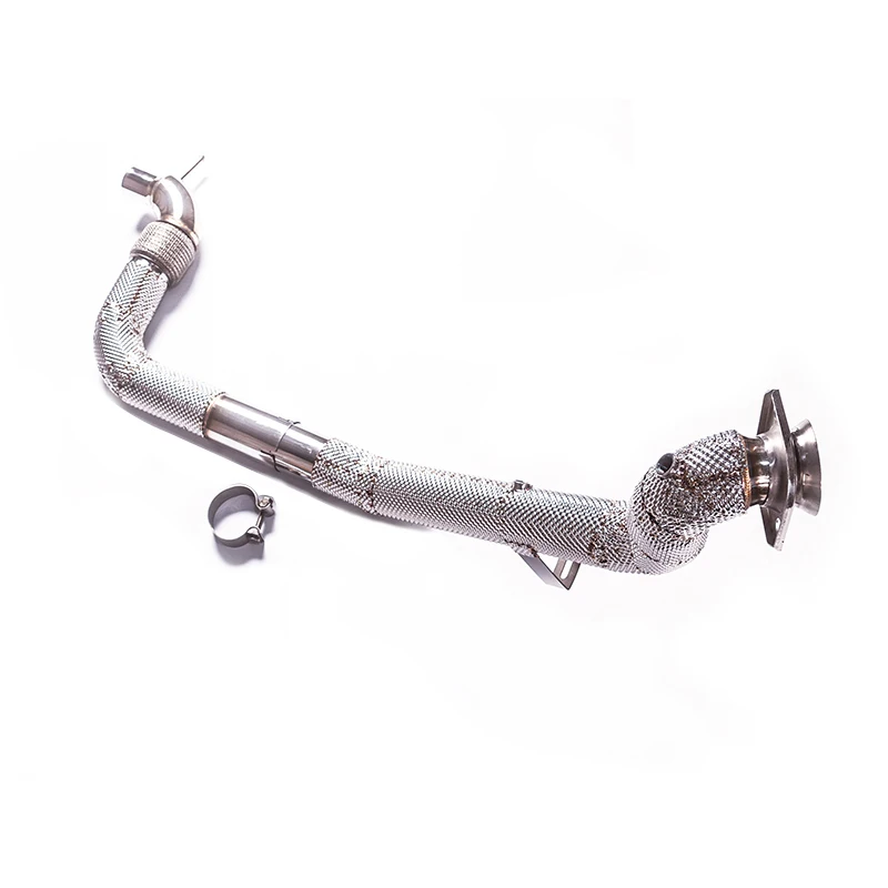 

【 Customized Product 】 High-performance stainless steel exhaust pipe suitable for 15-21 Ford Mustang 2.3T cat-free sewer pipes