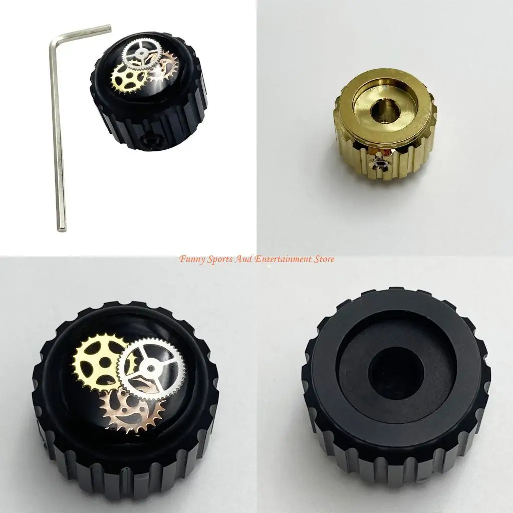 

C4DE 1 шт. металлические ручки передач с отверстием для электрической бас-гитары, ручки регулировки громкости, ручки басовая