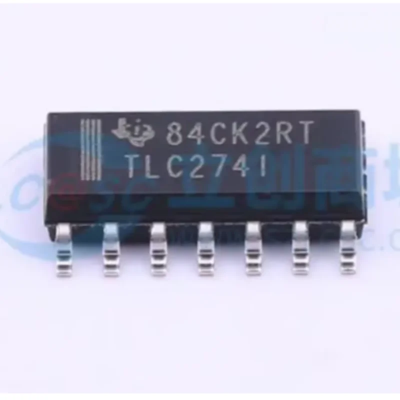 10PCS TLC274IDR Quad Operational Amplifier Op‑Amp SOIC‑14 SMD Precision Amplifier IC Chip