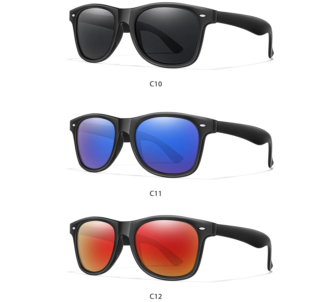 1 paar/3 Paar Radfahren Sport Fahrer Retro Männer Frauen Sonnenbrille Weibliche Marke Design Angeln Brillen Shades Oculos de Sol UV400 – Detail 6