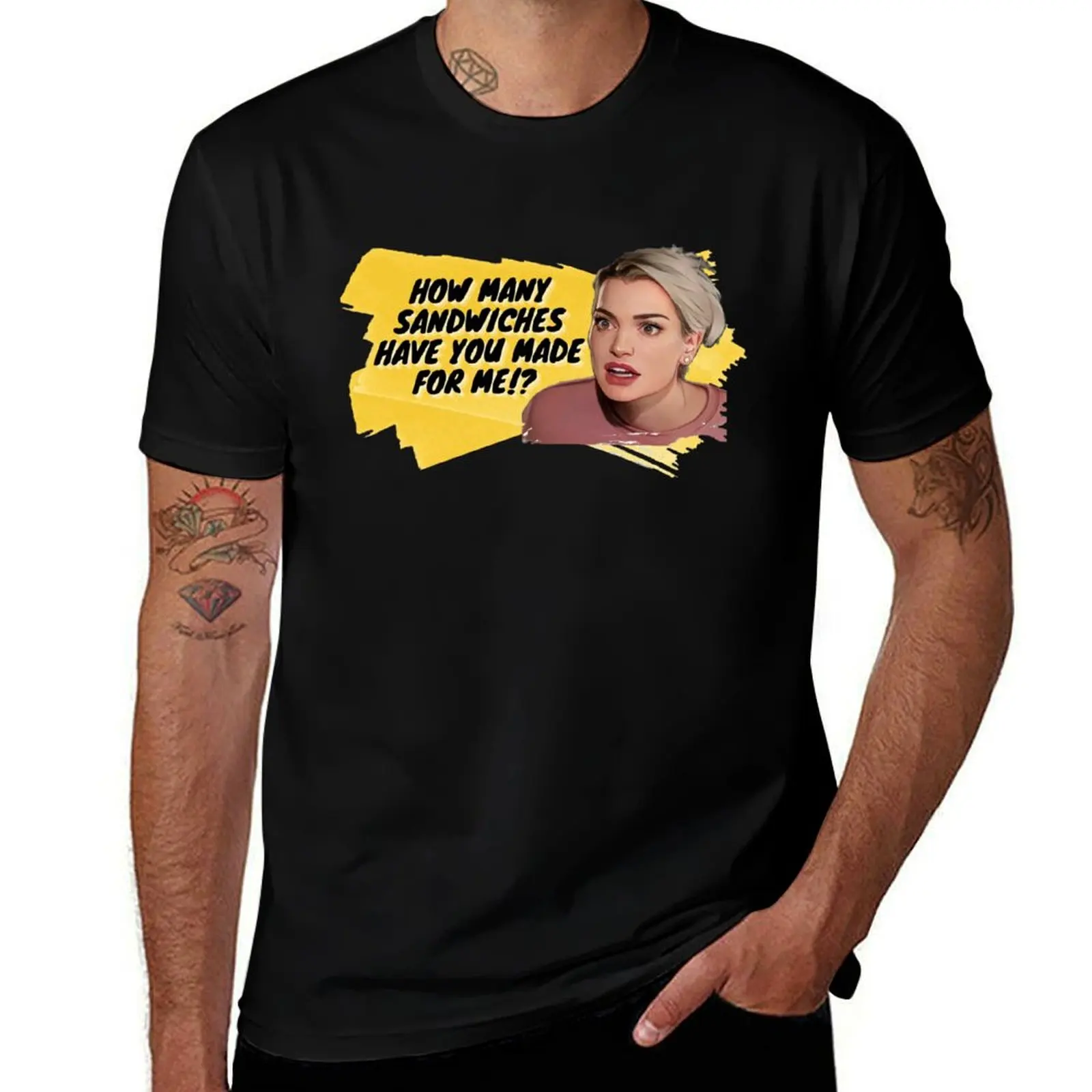 Summer House Lindsay Hubbard “How many sandwiches have you made for me!?” T-Shirt Classic Crew Neck Cotton T-Shirt