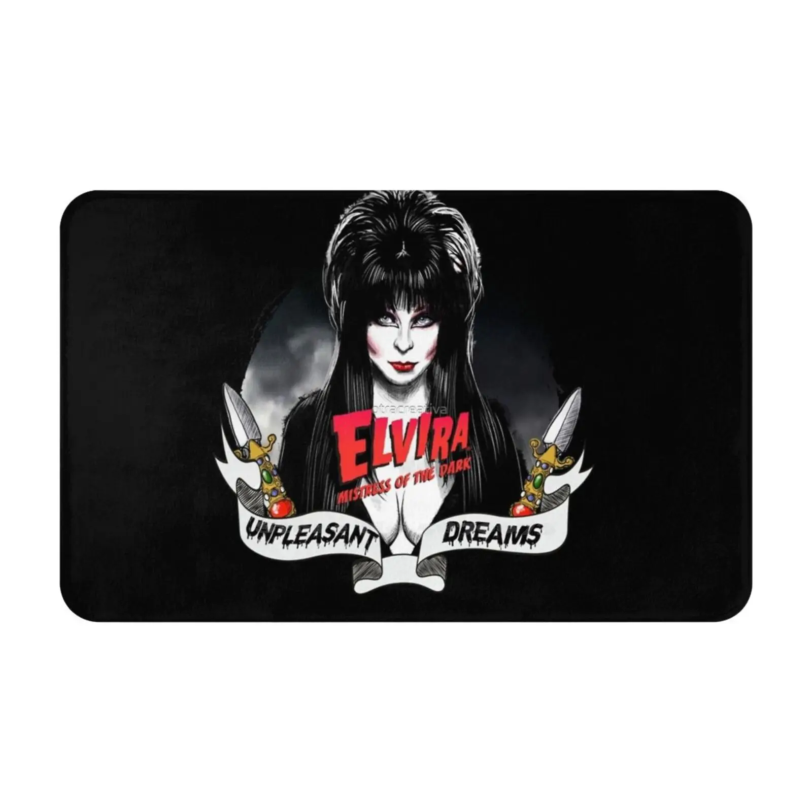 Goth Queens- Mistress Of The Dark Soft Cushion Car Home Carpet Door Mat Gothic Goth Queens Terror Horror Classic Movies Black