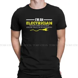 Engineer Electrical Electrician Original TShirts Lineman Distinctive Homme T Shirt Funny Size S-6XL