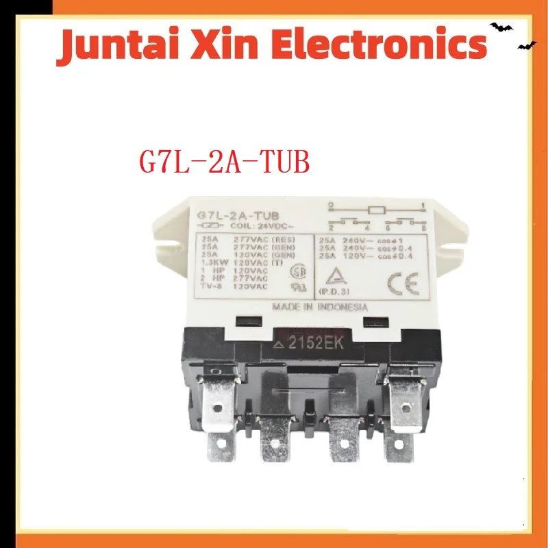1PCS/LOT G7L-2A-TUB 24VDC or 200-240VAC Authentic Original High Power Relay Air Conditioning Relays