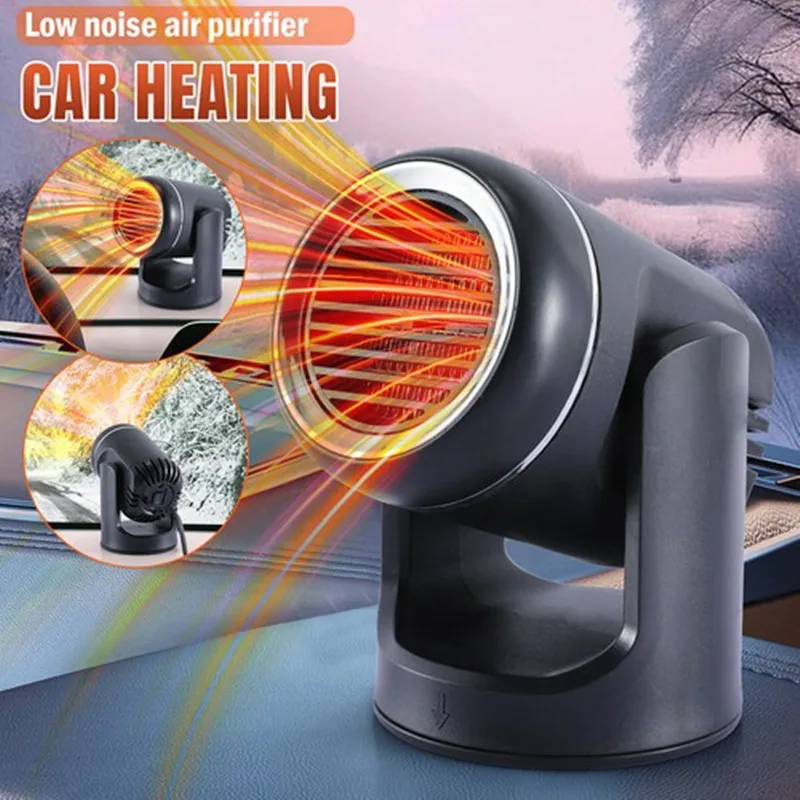 

Fan Car Windshield Defrost Demist Heater 12V/24V Car Electric Heating Fan Fast Defrosting Removal Heater Defogge for Car Home