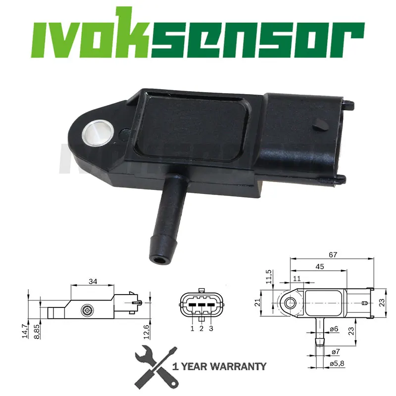 

(2002-2006) FOR RENAULT TRAFIC MK2 X83 1.9 DCI 100 DIESEL MAP PRESSURE SENSOR