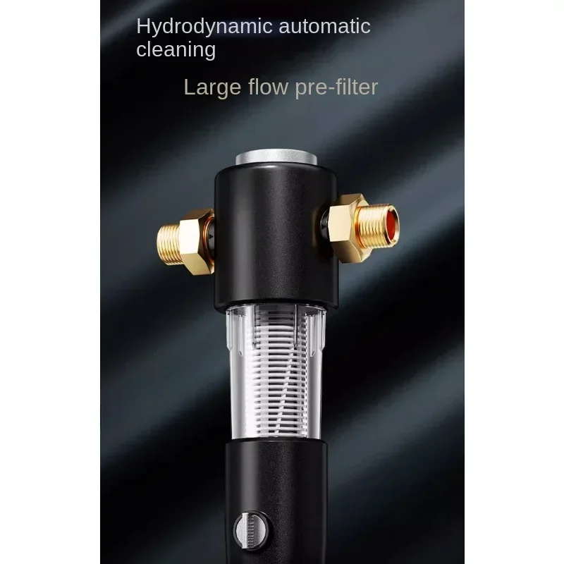 New automatic scraping pre-filter household tap water pipe water purifier brass pre-filter