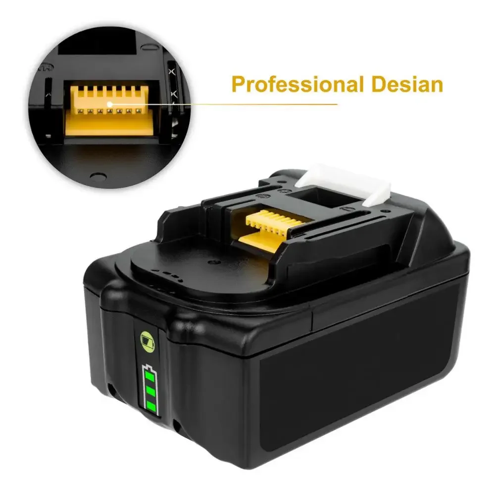 충전식 리튬 이온 배터리 교체용 전동 공구 배터리, MAKITA BL1880 BL1860 BL1830 + 3A 충전기, 정품 18V 4.0Ah