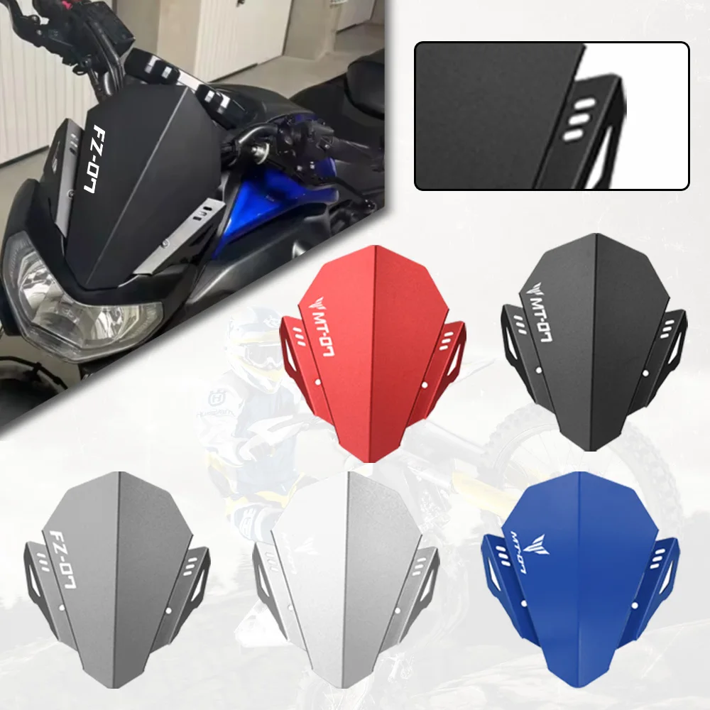 

For YAMAHA MT-07 FZ-07 MT07 FZ07 2018-2019-2020 Motorcycle Accessories Windshield Spoiler WindScreen Screen Air Wind Deflector