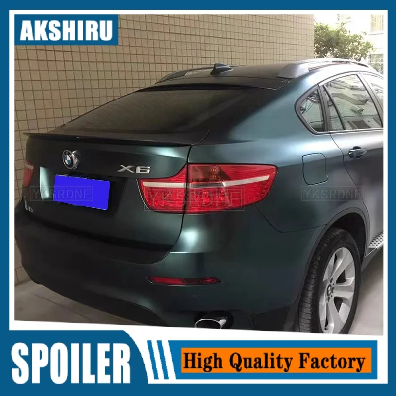 High quality ABS Car Styling X6 E71 Rear Spoiler Trunk Wing for BMW X6 E71 M-Performance Style 2008-2014