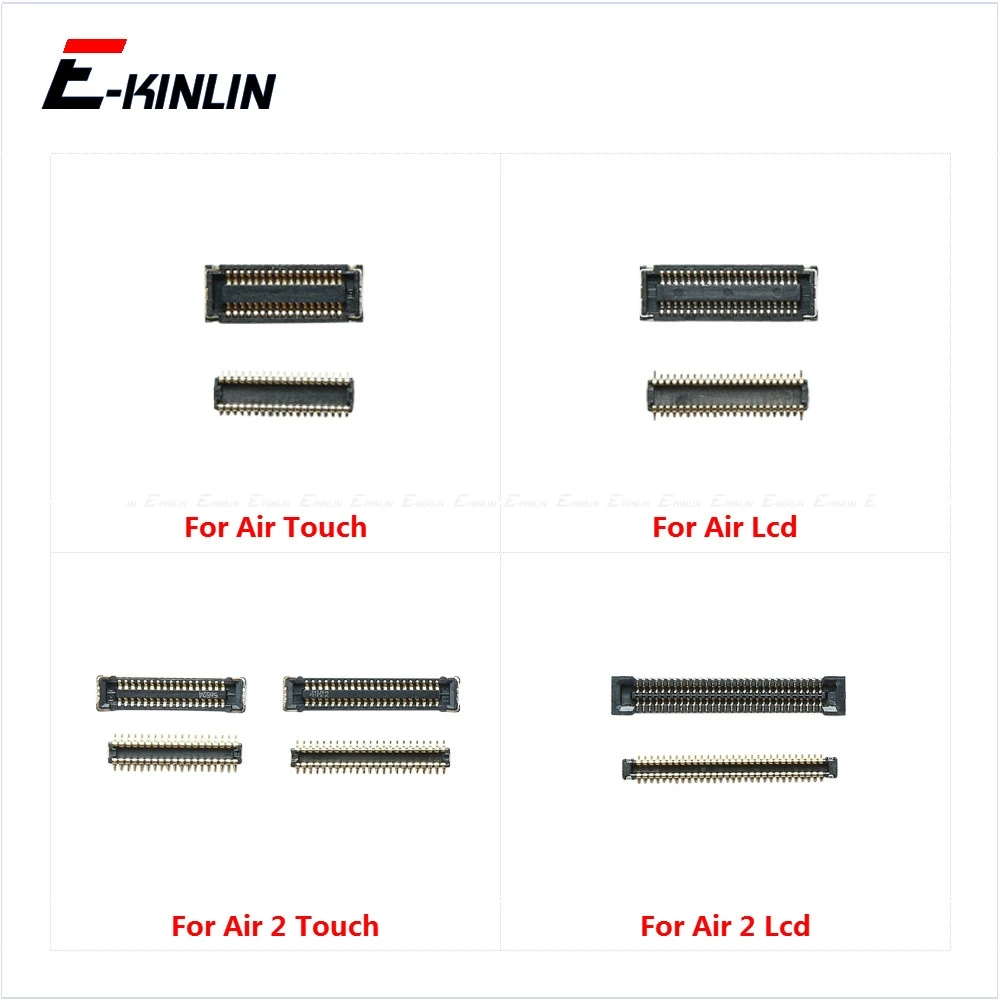 For iPad 5 Air 6 Air2 Air3 LCD Display Touch Screen Digitizer FPC Connector On Motherboard Flex Cable