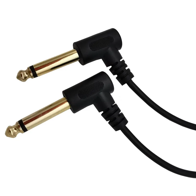 مطلية بالذهب بيند 6.5 مللي متر كابل الصوت ذكر إلى ذكر جهاز مزج الصوت مكبر كهربائي ميكروفون 6.35 مللي متر كابل الغيتار الكهربائي #4