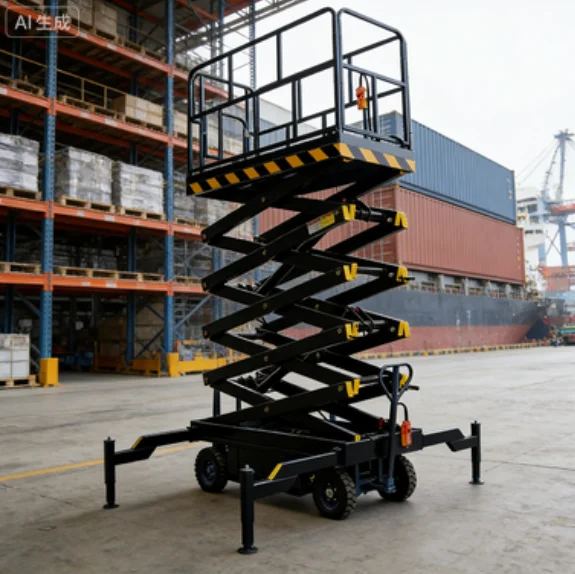 

YG Customized 6-12M Telescopic Ladder Scissor Lift Telescopic Lift One-Man Lift Heavy-Duty Elevating Work Platform For Building