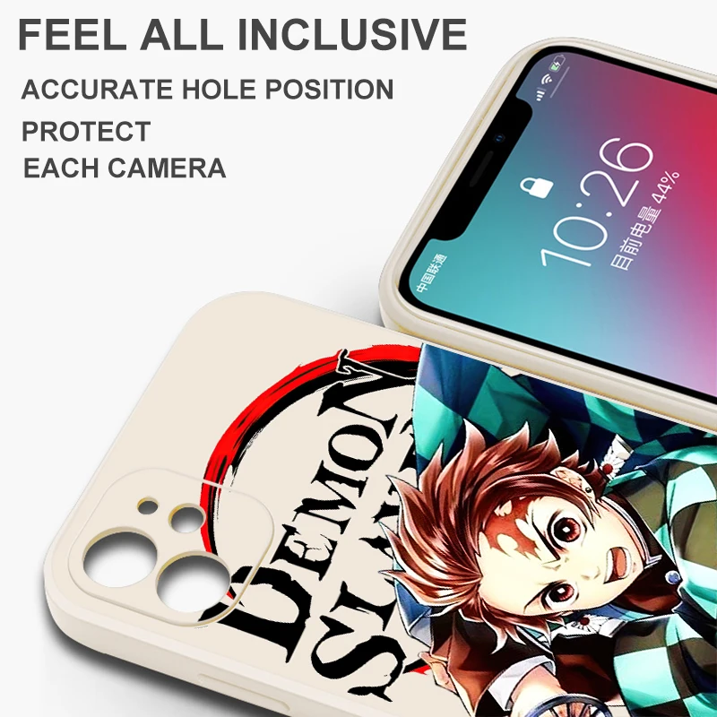 Demon Slayer Rengoku Phone Case For Xiaomi Redmi Note 12 11 11S 11T 10 10S 10T 9 8 Pro Plus Coque Liquid Silicone Cover