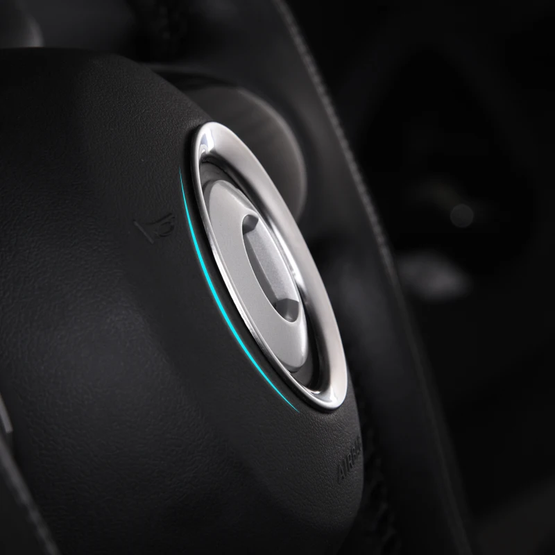 3D Car Styling Accessories Steering Wheel Center Logo Covers Trim for Smart 453 Fortwo Forfour Moulding Decoration Stickers