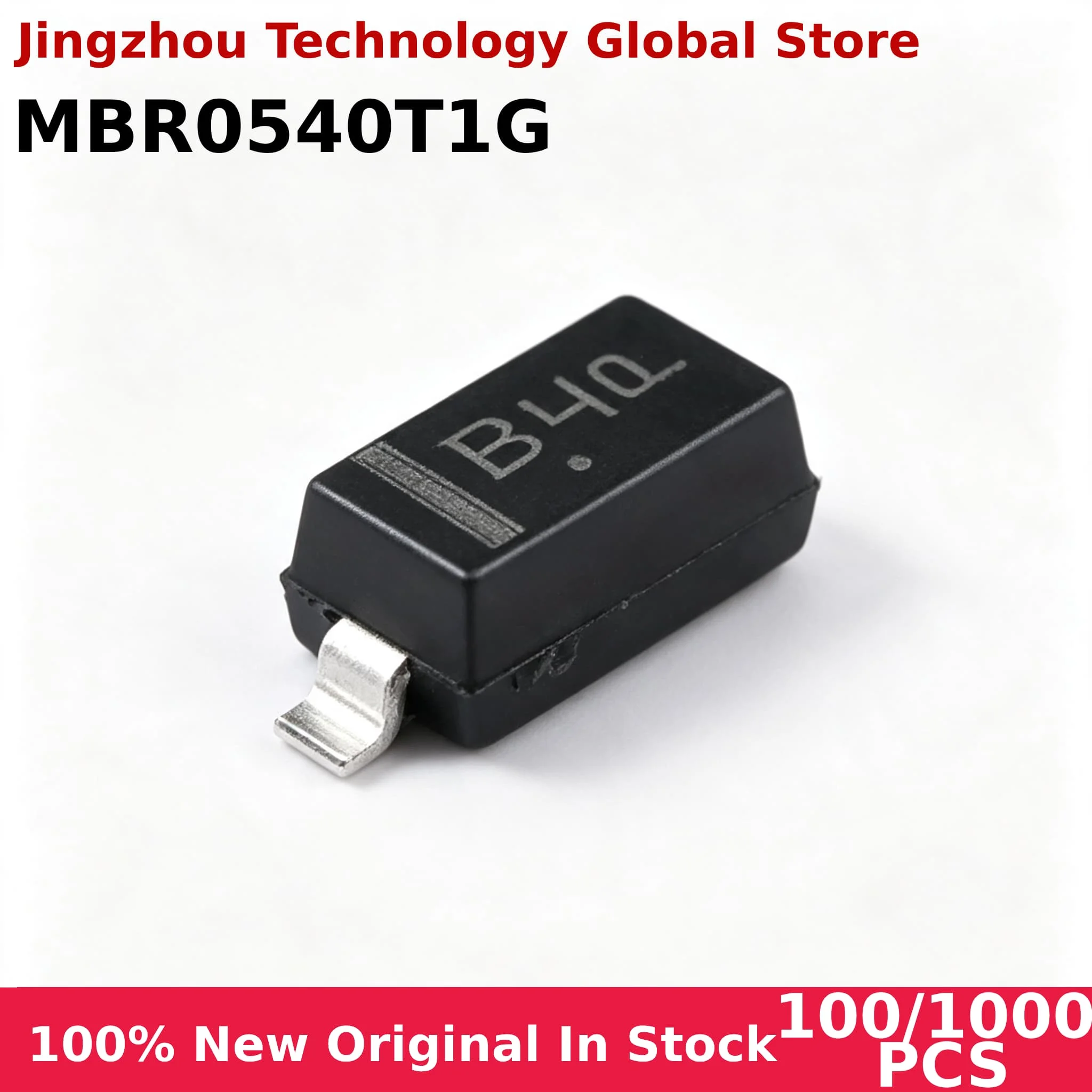 100/1000PCS MBR0540 MBR0540W B4 MBR0540T1G SOD-123 1206 SMD Schottky Diode Chip Wholesale