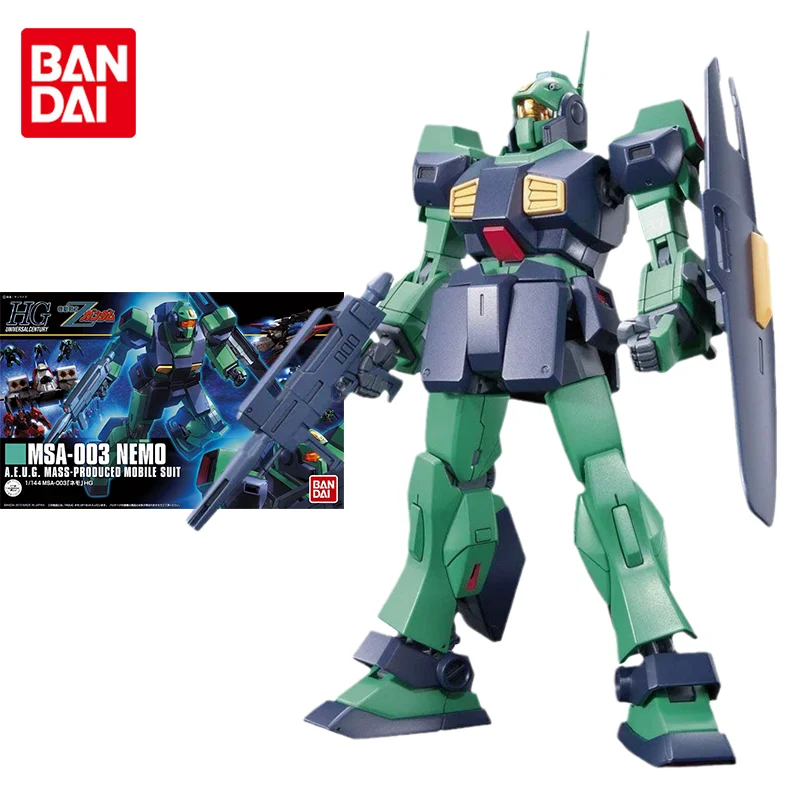 

Оригинальная модель Bandai Gundam, Набор Аниме фигурок HGUC 1/144, строительные фигурки Немо, коллекционные игрушки, украшения, подарки для детей