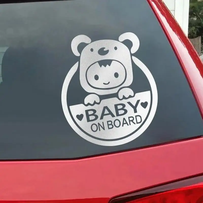 Baby On Board Car Sticker Funny Car Sticker Waterproof Car Rear Window Sticker For Exterior Décor For Women And Men