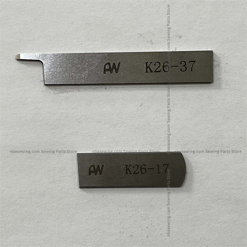 10PCS AN K26-37 K26-17 Blade Wide Knife Seamless Machine Top Knife Lower Knife Xingrui Shing Rui 740 Four-Pin Six-Lane Sewing